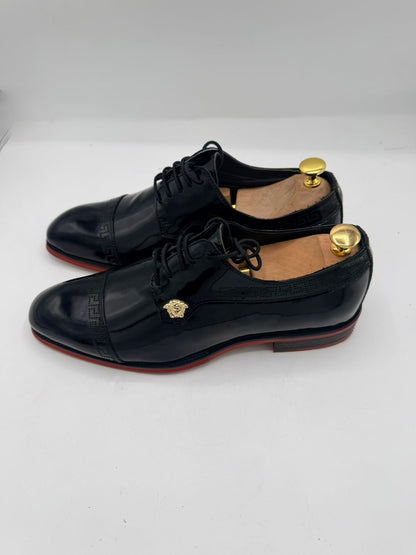 Versace Patent Leather Shoes with Medusa Emblem