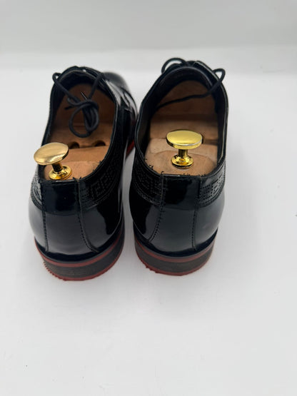 Versace Patent Leather Shoes with Medusa Emblem