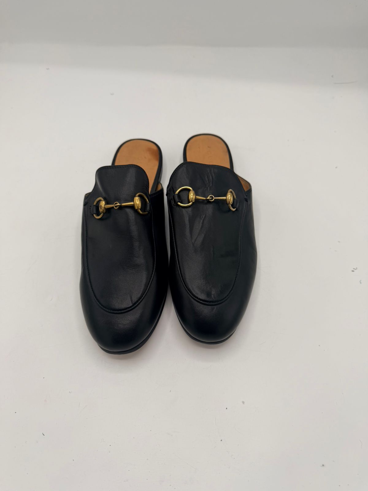 Gucci Princetown Leather Horsebit Mules