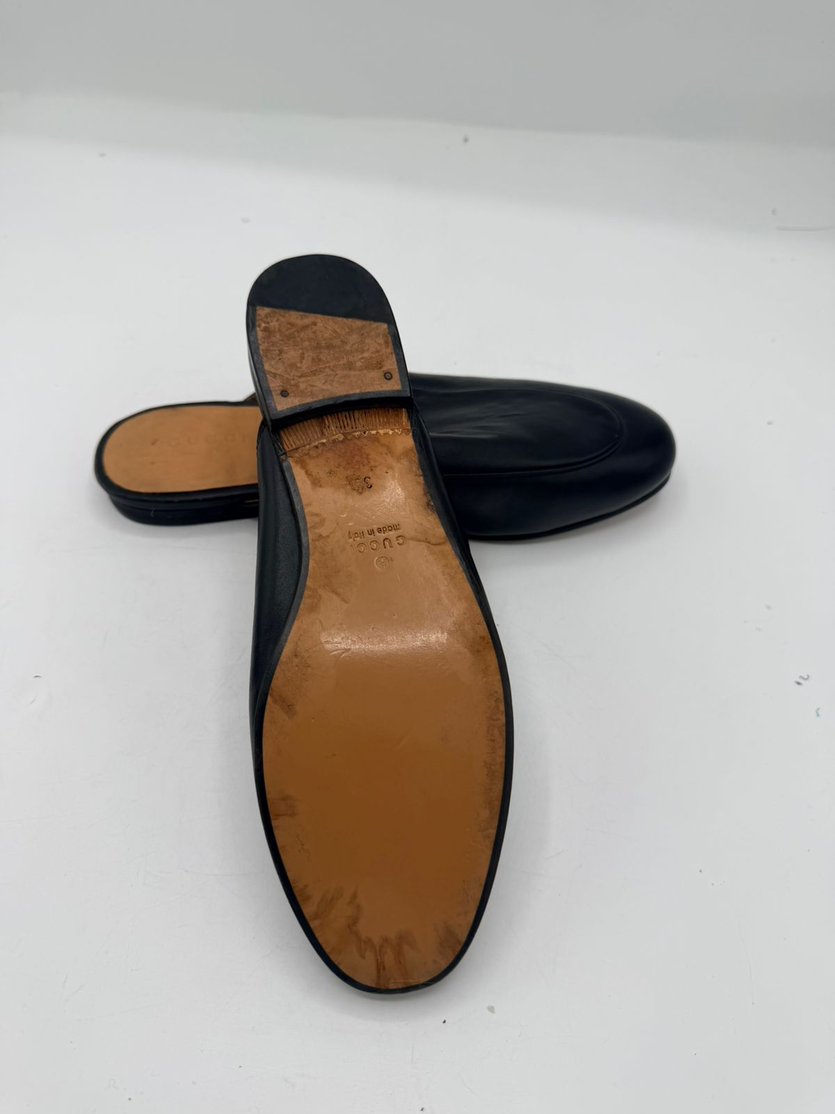 Gucci Princetown Leather Horsebit Mules