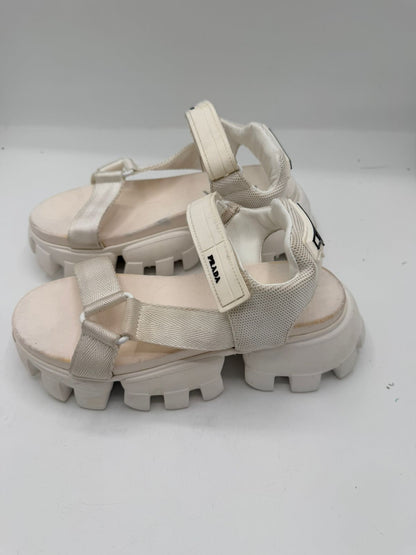 Prada Cloudbust Thunder White Sandals