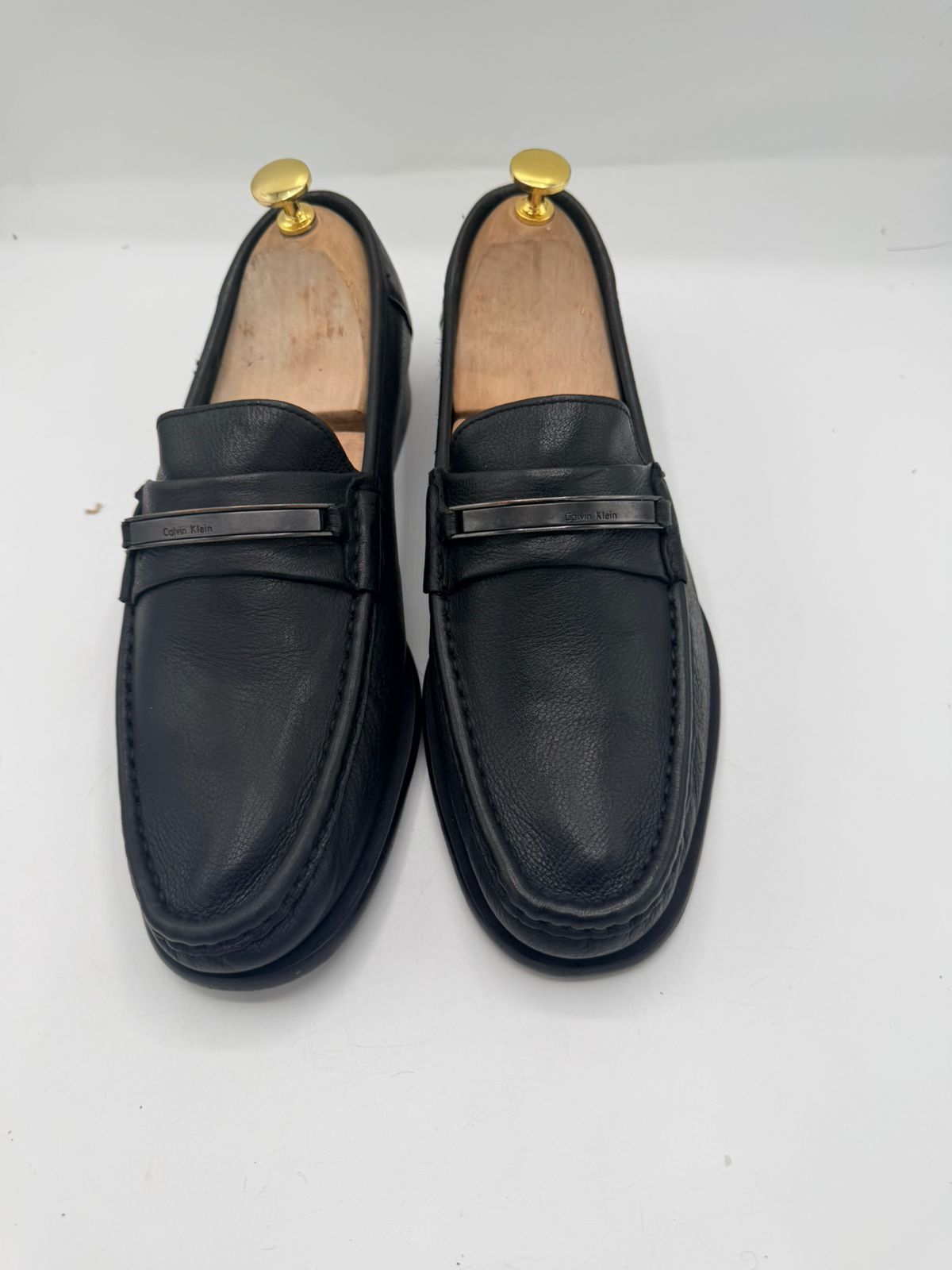 Calvin Klein Black Leather Loafers