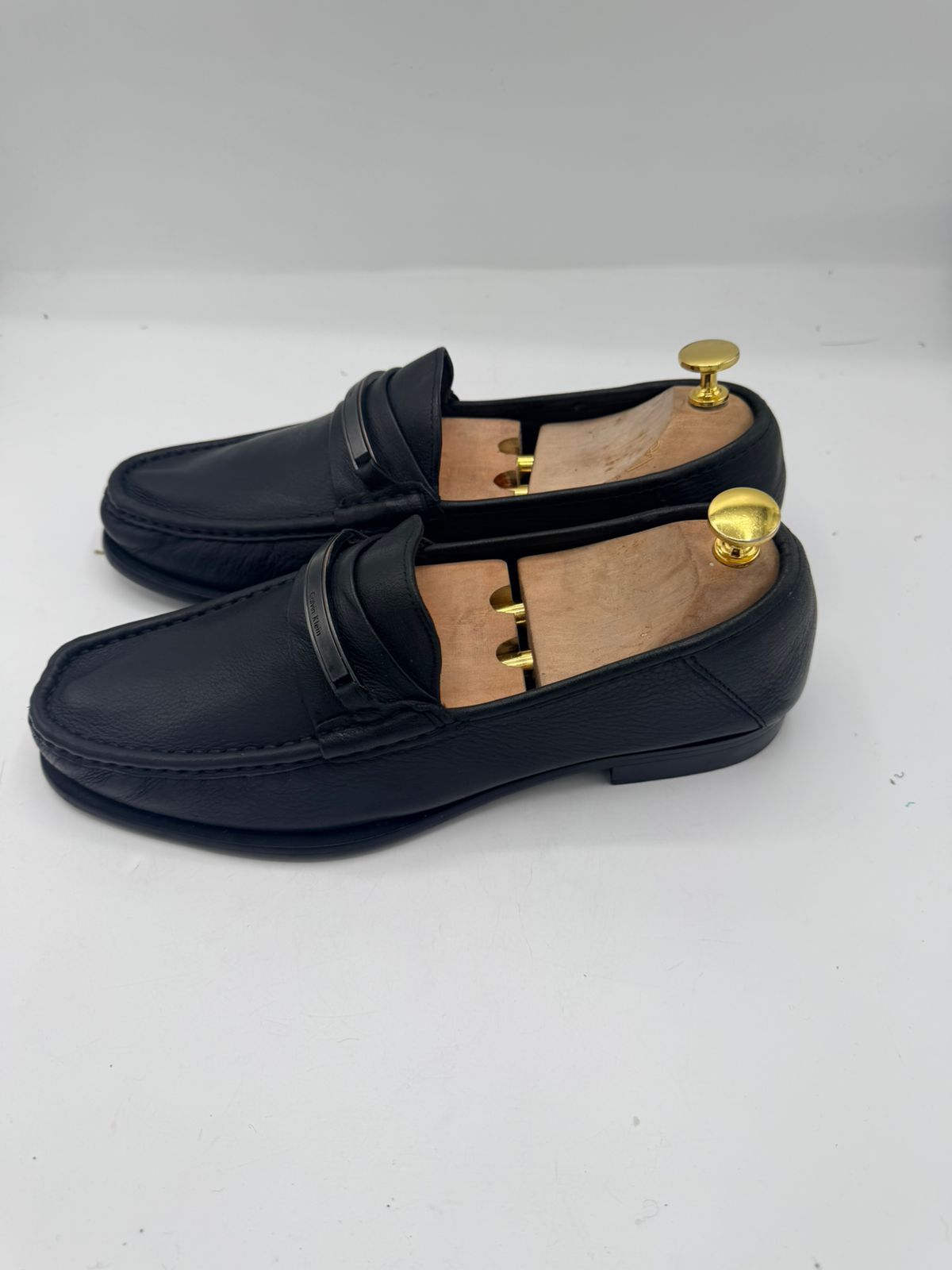 Calvin Klein Black Leather Loafers