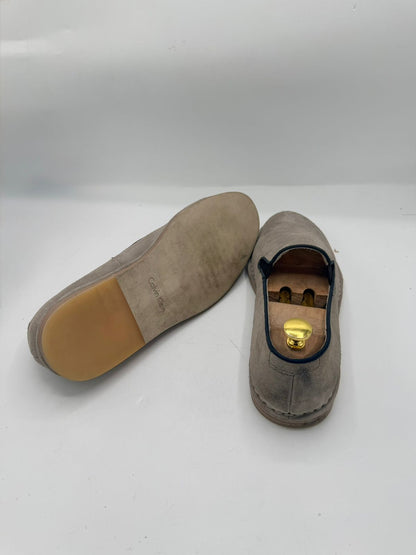 Calvin Klein Gray Suede Loafers