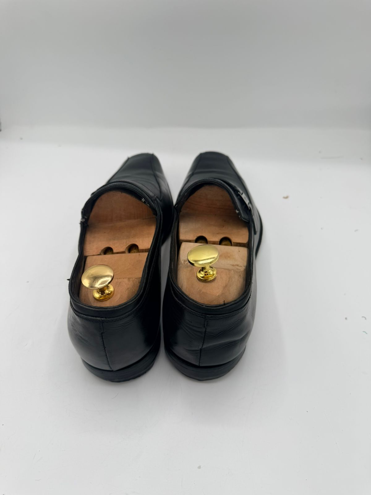 BOSS Black Leather Dress Loafers