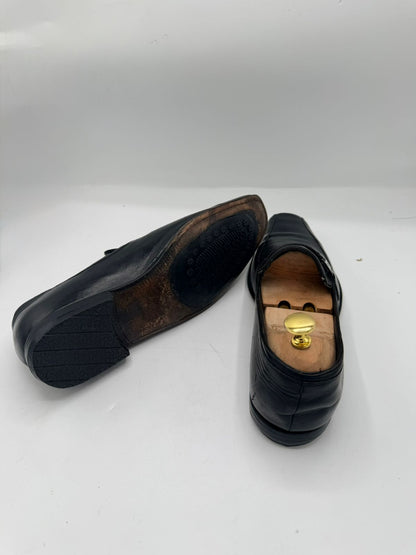 BOSS Black Leather Dress Loafers