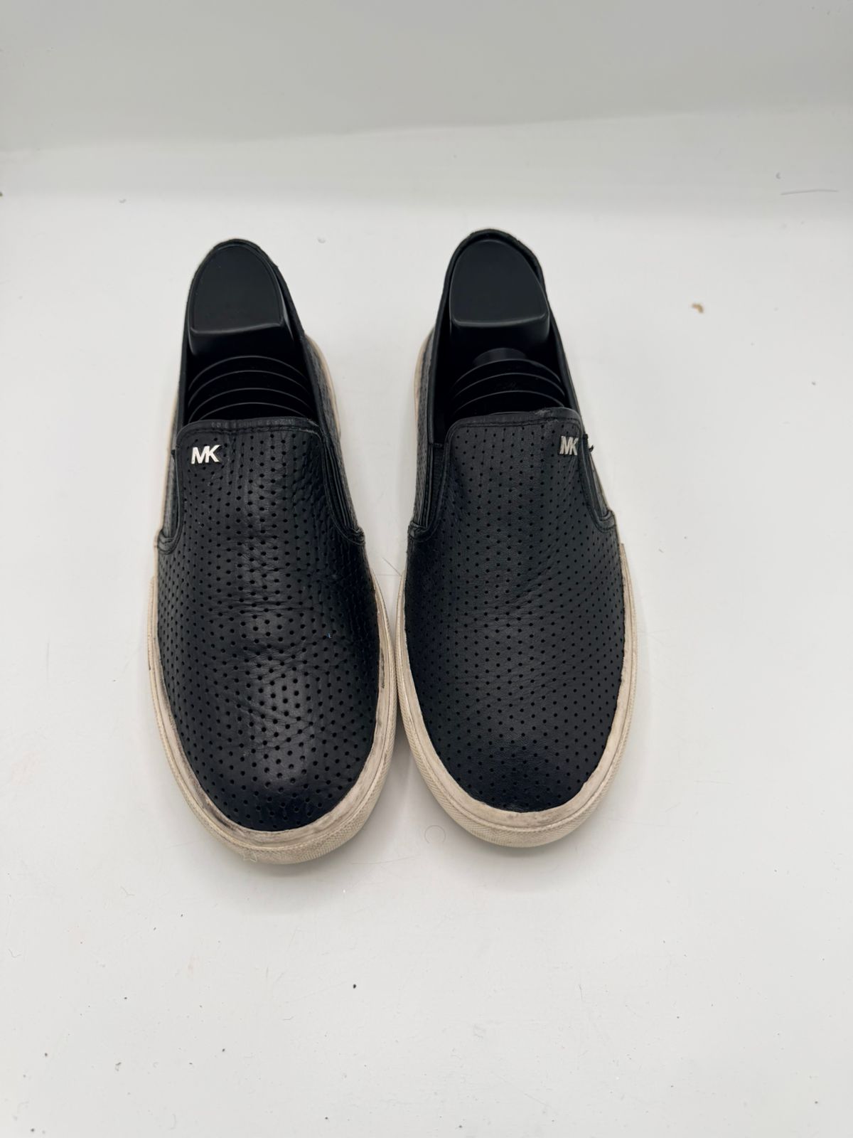 Michael Kors Keaton Perforated Leather Slip-On Sneakers