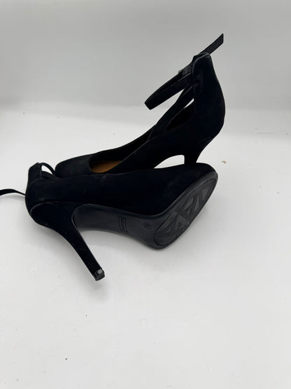 Andiamo Black Ankle-Strap High Heels