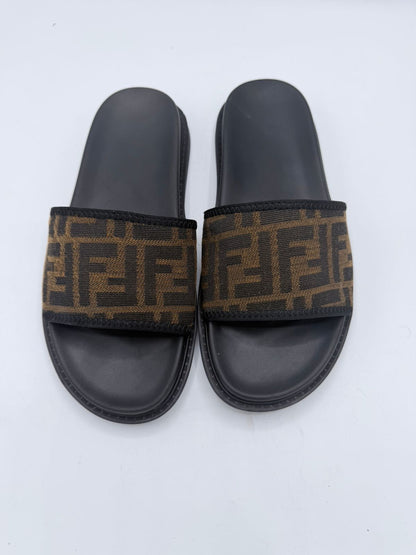 Fendi Jacquard Slides