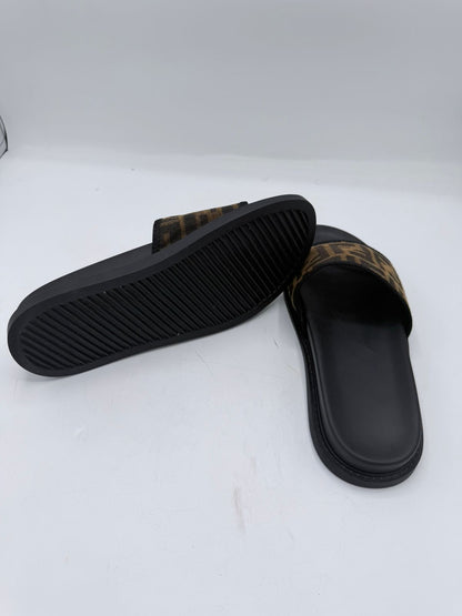 Fendi Jacquard Slides