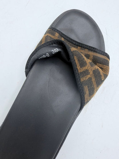 Fendi Jacquard Slides