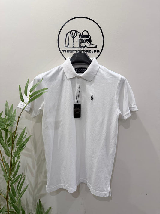 Polo Ralph Lauren Classic White Cotton Piqué Polo Shirt