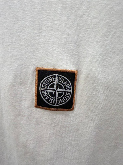 Stone Island White Cotton Jersey T-Shirt