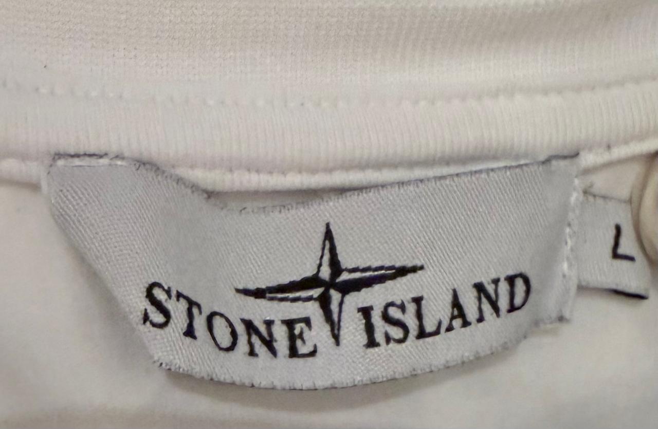 Stone Island White Cotton Jersey T-Shirt