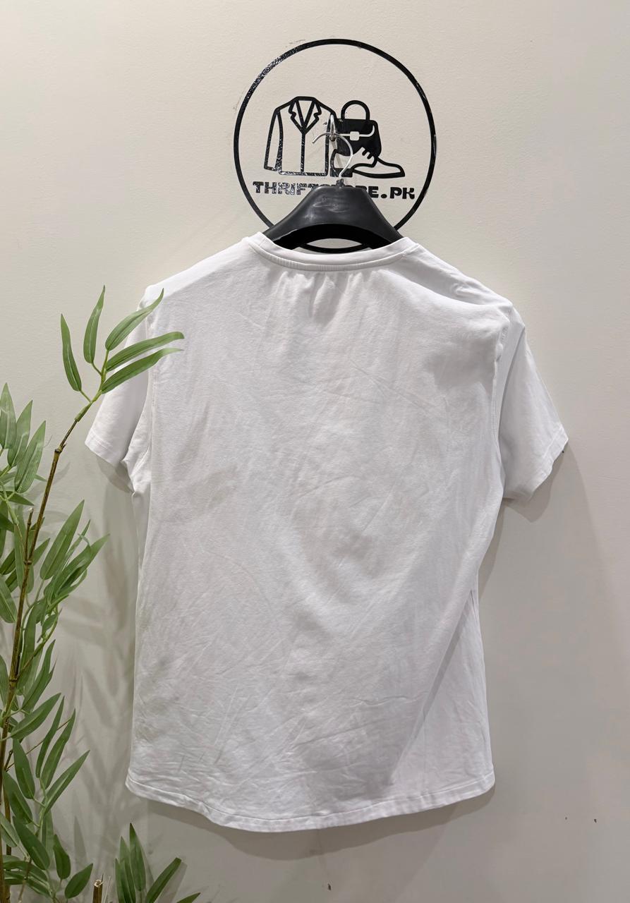 Stone Island White Cotton Jersey T-Shirt