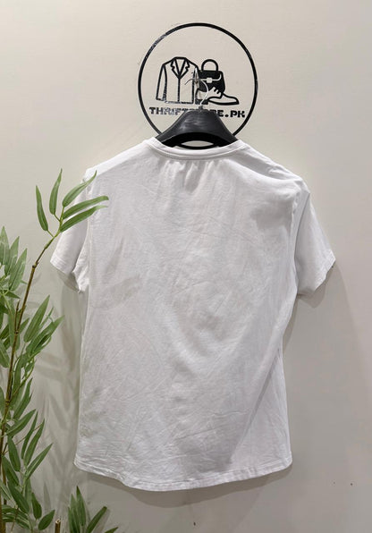 Stone Island White Cotton Jersey T-Shirt