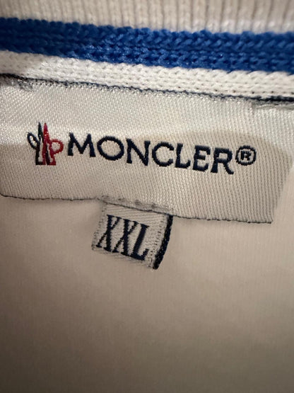 Moncler Men's Logo Motif White Polo Shirt