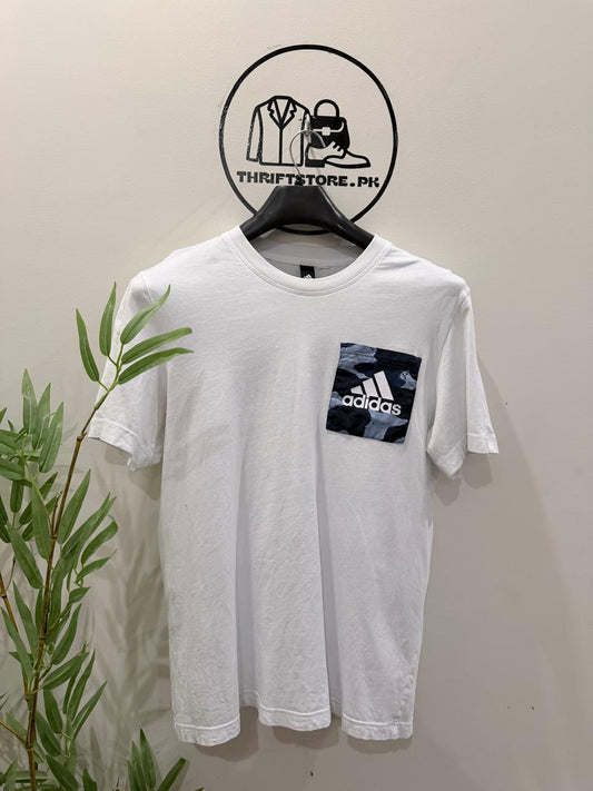 Adidas Essentials AOP White T-Shirt