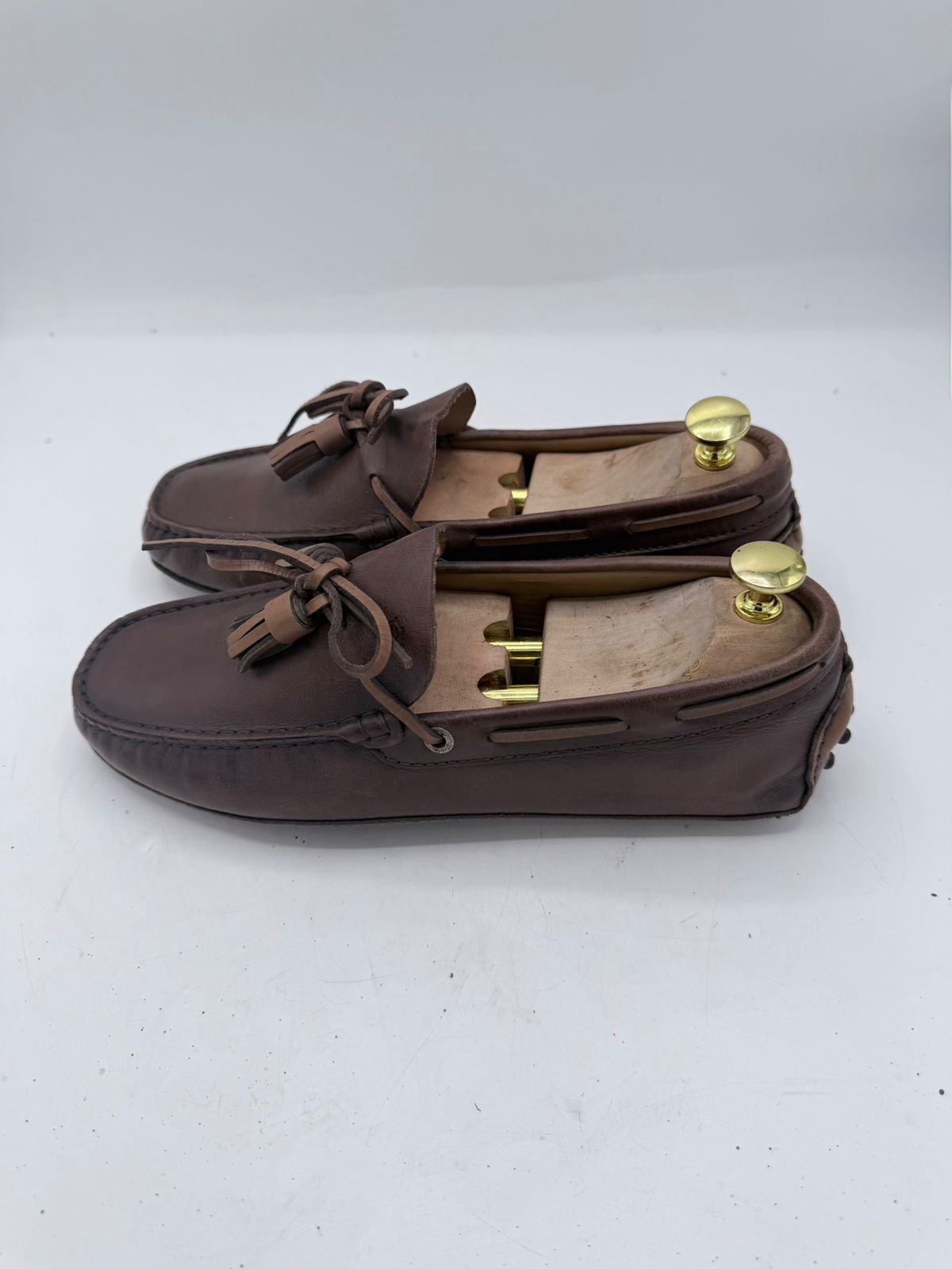 Massimo Dutti Soft Oiled Leather Tassel Loafers