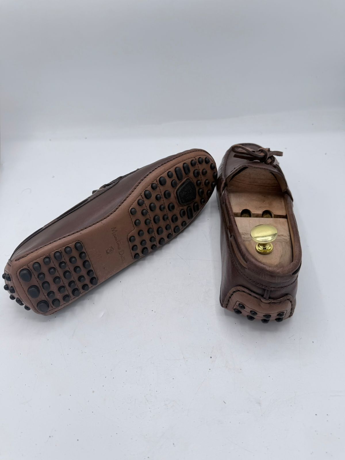 Massimo Dutti Soft Oiled Leather Tassel Loafers