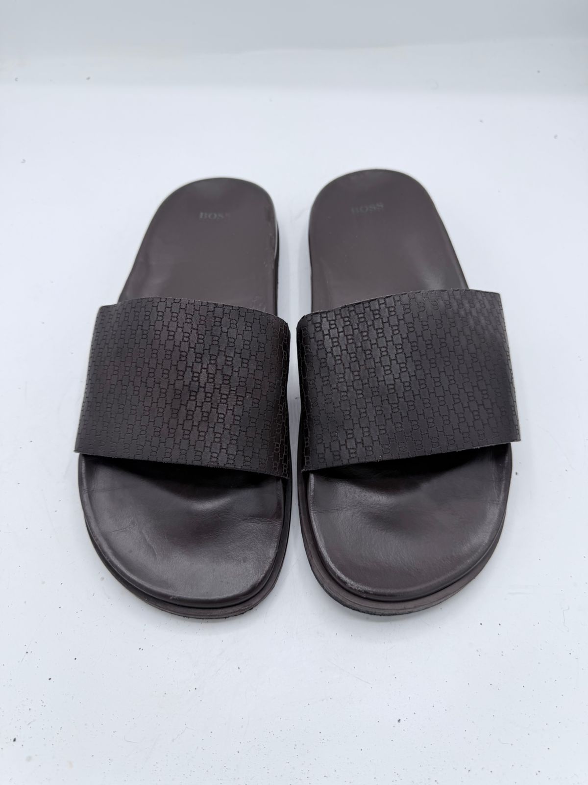 HUGO BOSS Patterned Leather Slider Sandal (TSPK 0029)