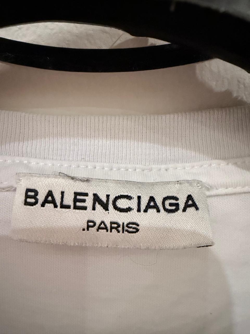 Balenciaga White Political Campaign T-Shirt