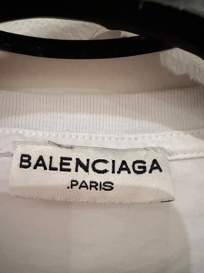 Balenciaga White Political Campaign T-Shirt