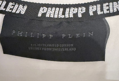 Philipp Plein White Cotton Skull & Crossbones T-Shirt