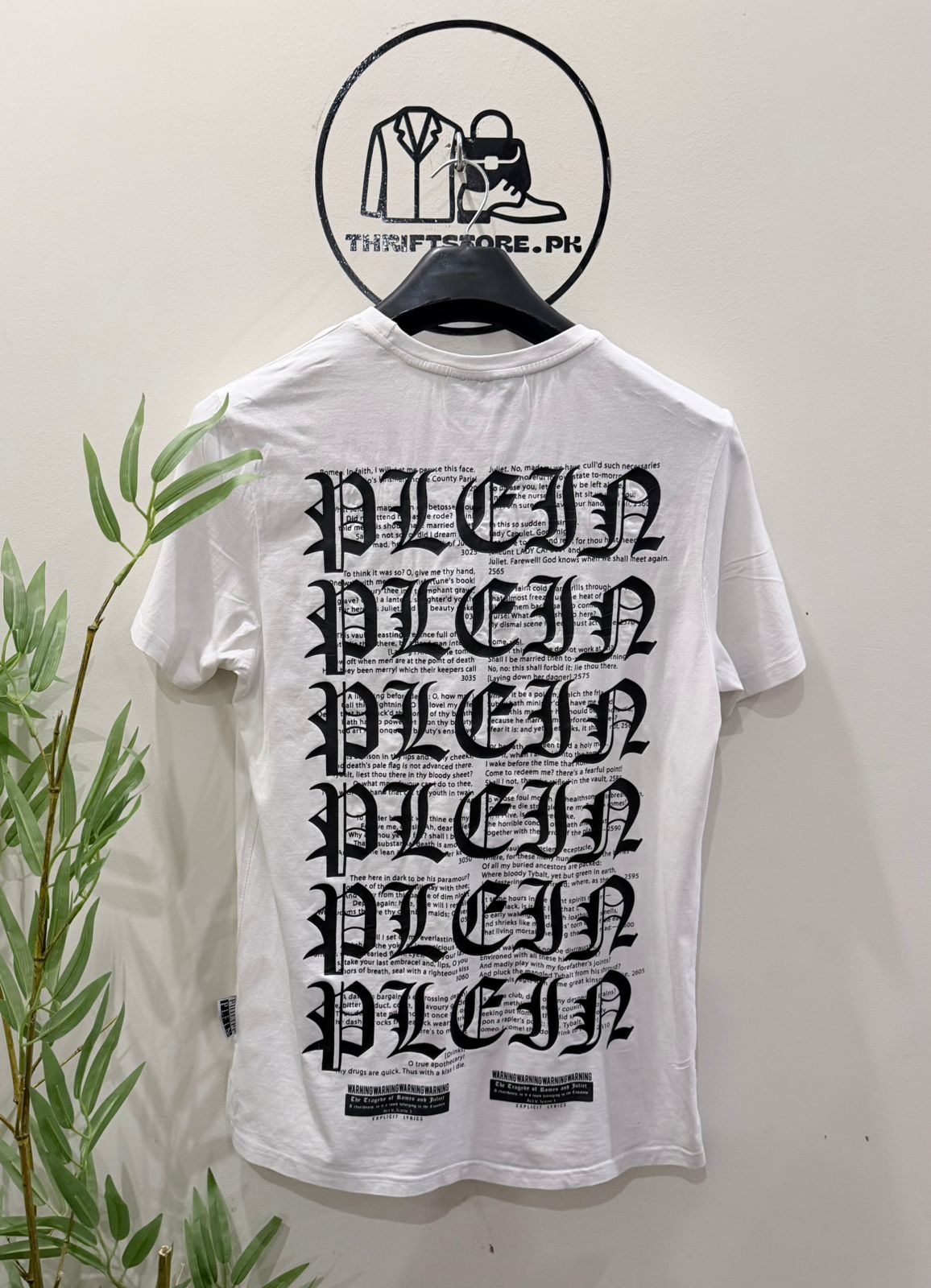 Philipp Plein White Cotton Skull & Crossbones T-Shirt