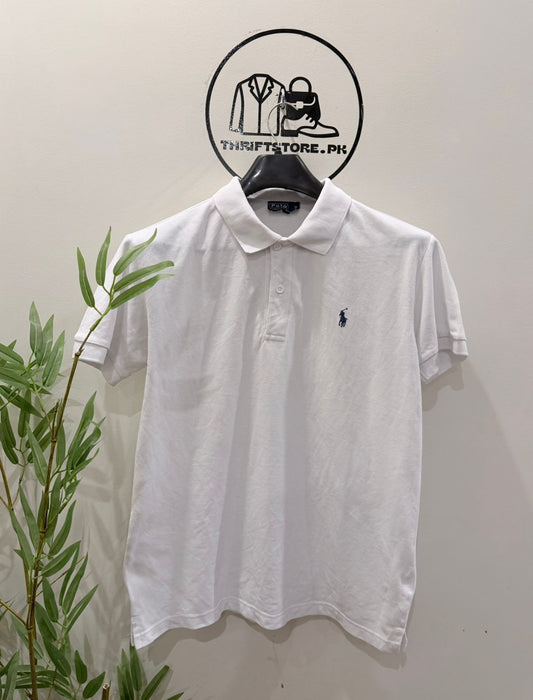 Polo Ralph Lauren White Cotton Piqué Polo Shirt