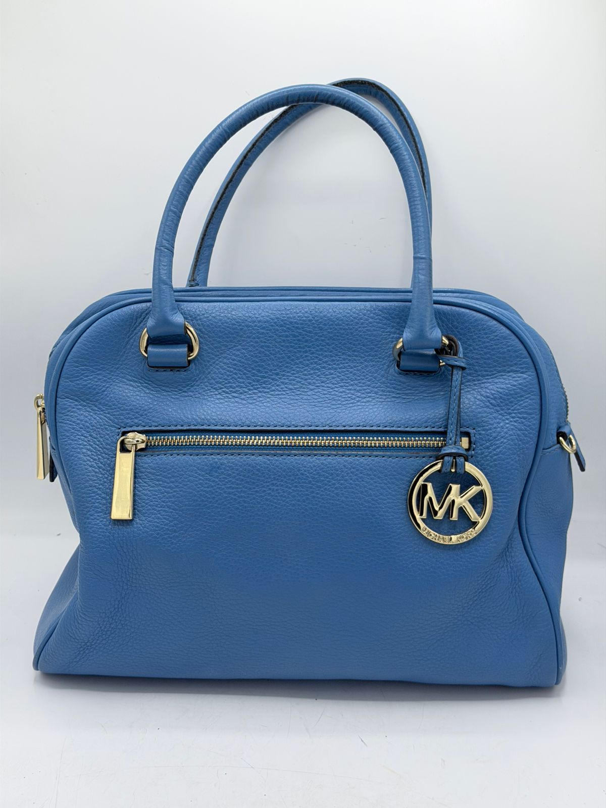 Michael Kors Pebbled Leather Dome Satchel Handbag (Without Shoulder Strap)