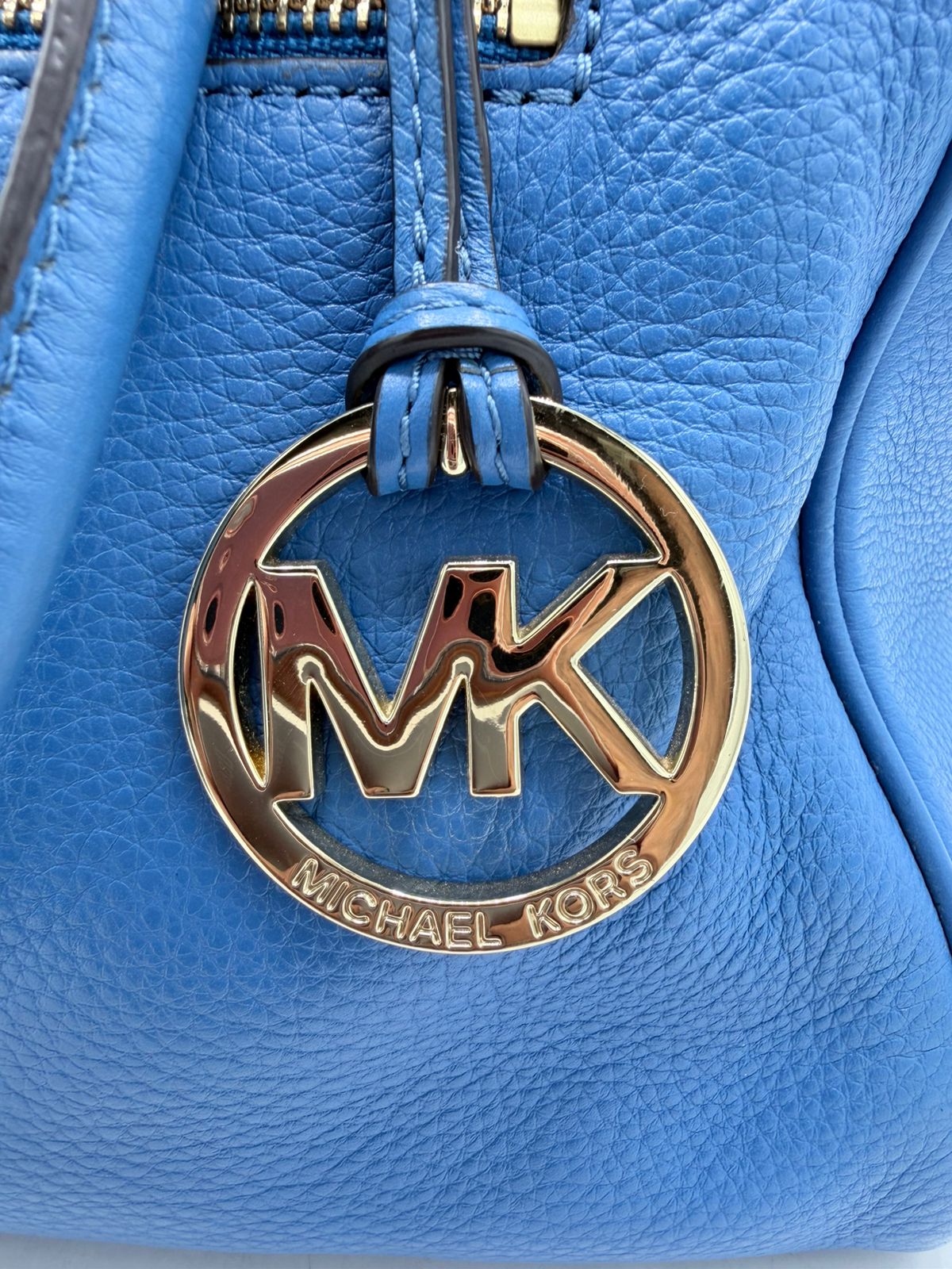 Michael Kors Pebbled Leather Dome Satchel Handbag (Without Shoulder Strap)
