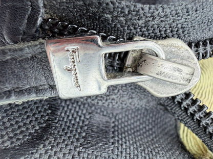 Salvatore Ferragamo Gancini Canvas & Leather Tote Bag