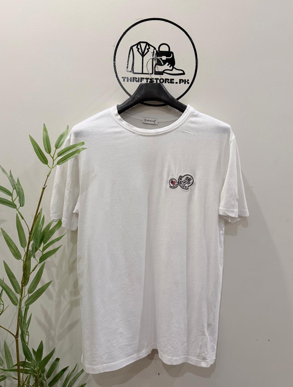 Moncler SS24 Unisex White Crewneck T-Shirt