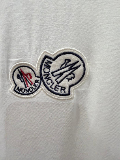Moncler SS24 Unisex White Crewneck T-Shirt