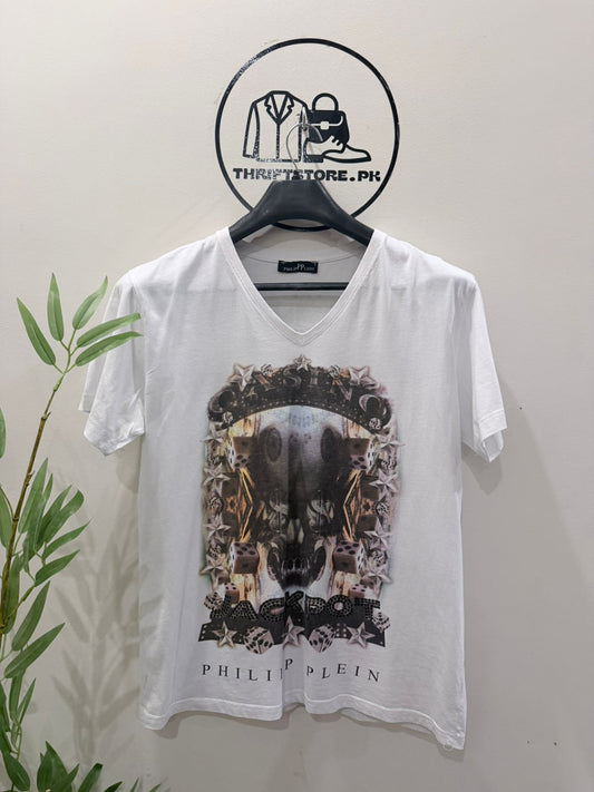 Philipp Plein Men’s Casino Jackpot Graphic T-Shirt
