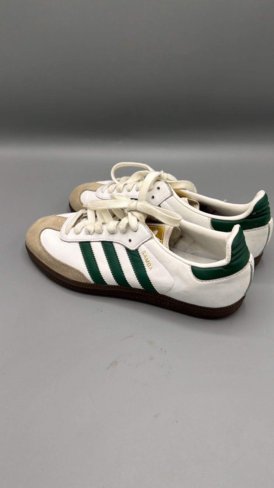 Adidas Samba White Green Gum Sneakers