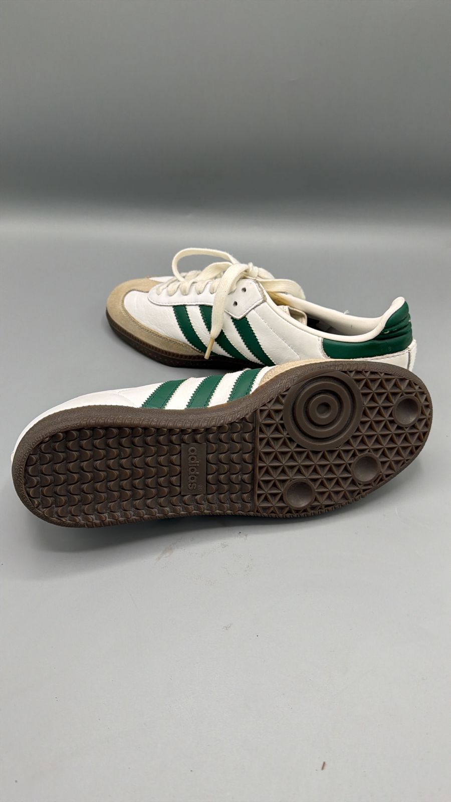 Adidas Samba White Green Gum Sneakers