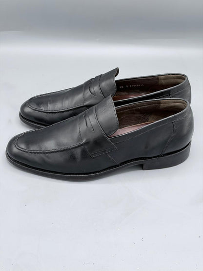 Boggi Milano Black Leather Loafers