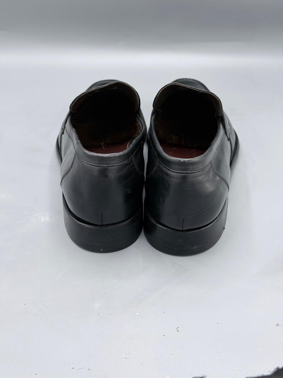 Boggi Milano Black Leather Loafers