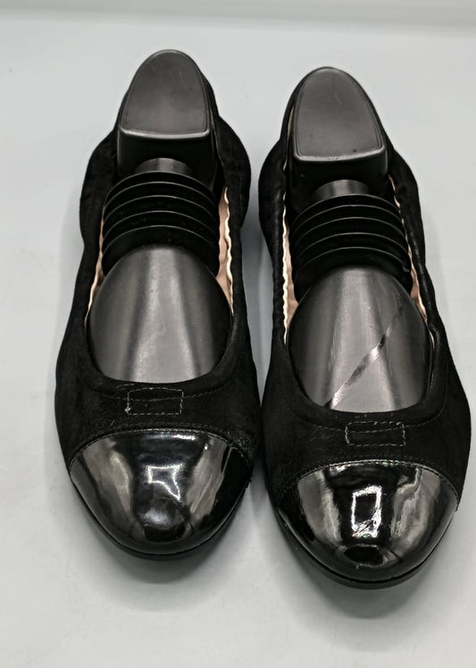 Prada Black Velvet Ballet Flats