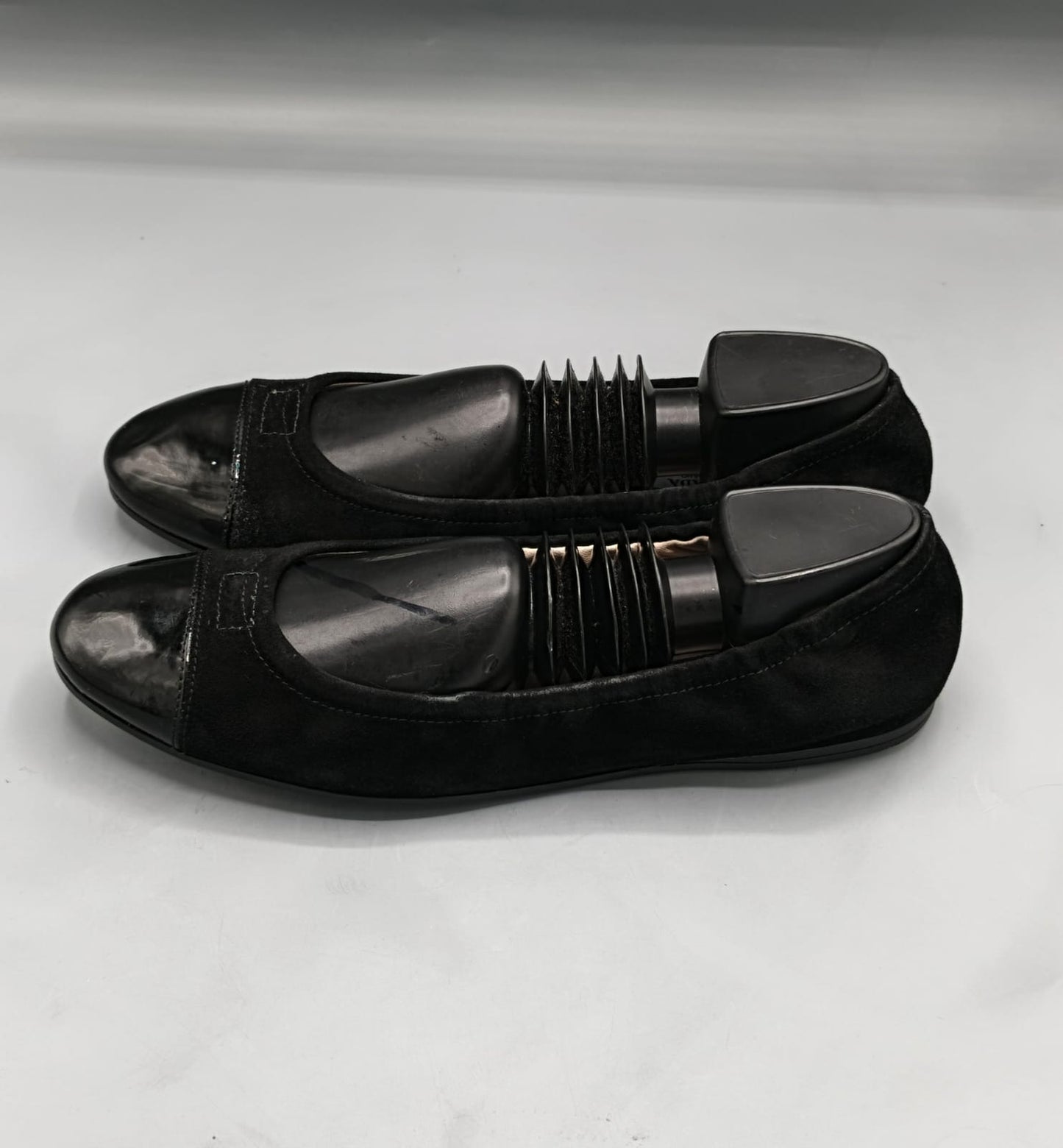 Prada Black Velvet Ballet Flats