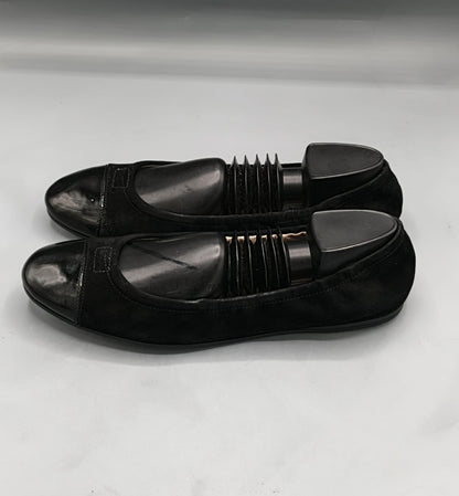 Prada Black Velvet Ballet Flats