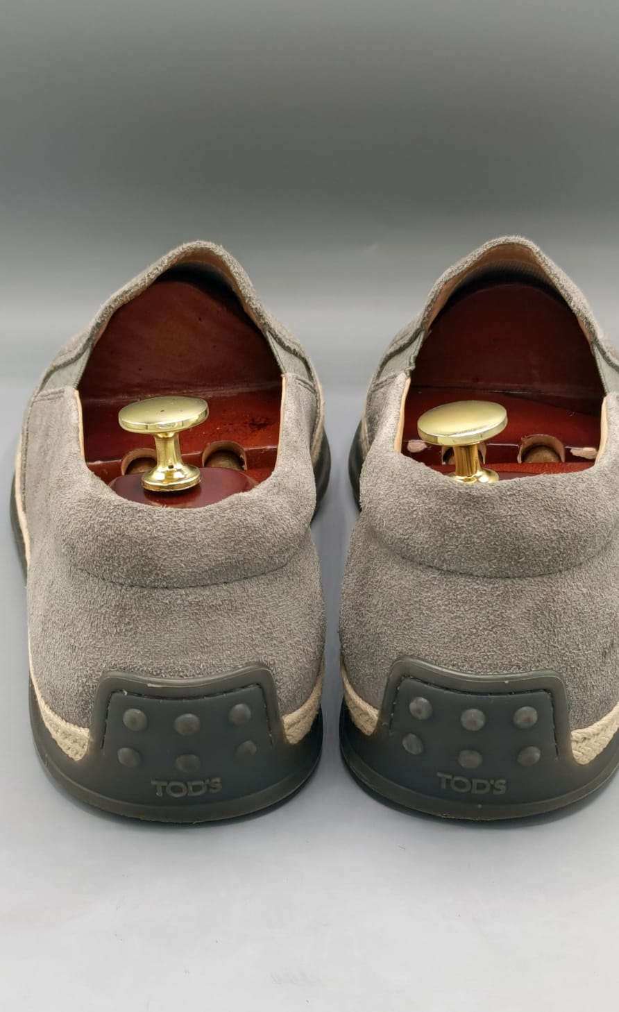 Tod’s Grey Suede Slip-On Loafers (TSPK 0002)