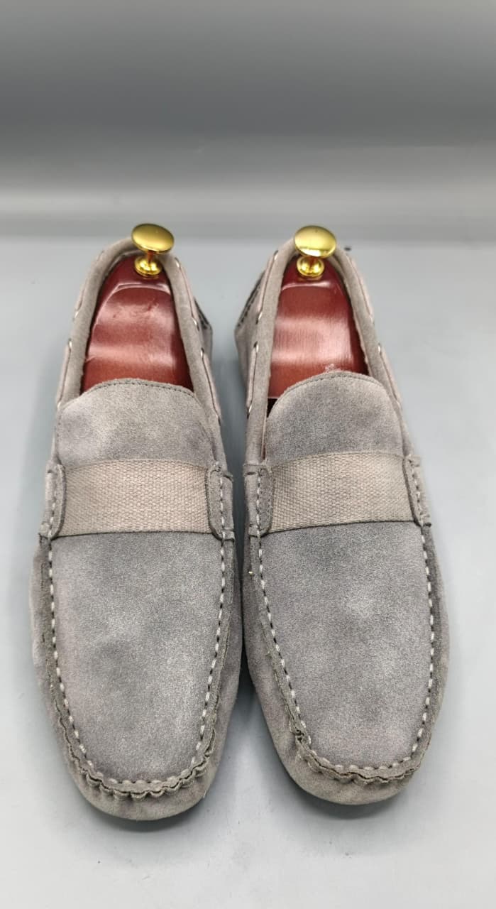 Calvin Klein Grey Suede Loafers (TSPK 0010)