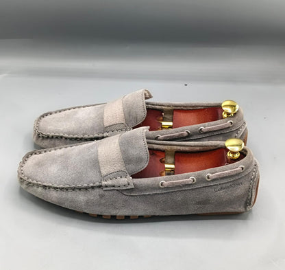 Calvin Klein Grey Suede Loafers (TSPK 0010)