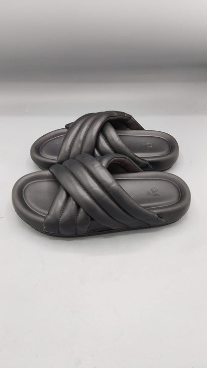 H&M Quilted Women's Crisscross Slide Sandals