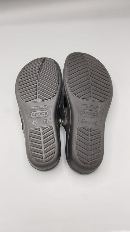 Crocs Women’s Sanrah Circle Thong Wedge Sandals