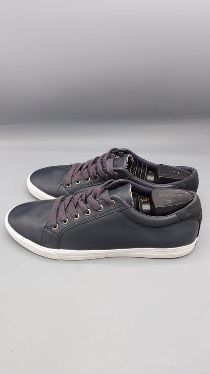 ommy Hilfiger Men’s Leather Logo Lace-Up Sneakers