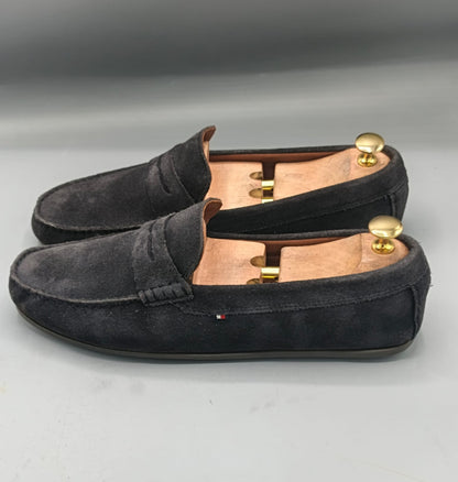 Tommy Hilfiger Black Suede Loafers